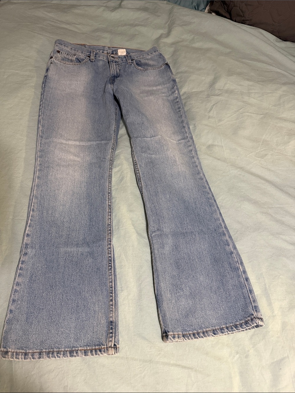 Levi's 515 lower rise Light Blue Flare boot cut Jeans sz 12